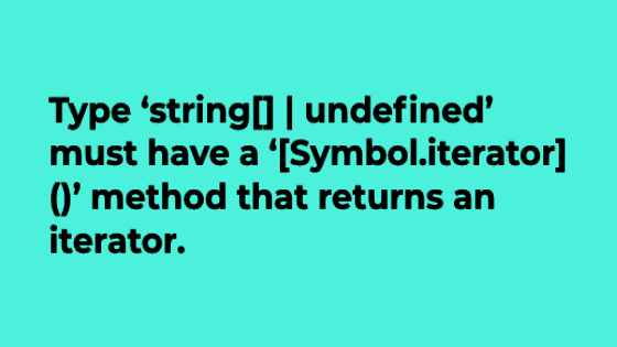 string error in typescript