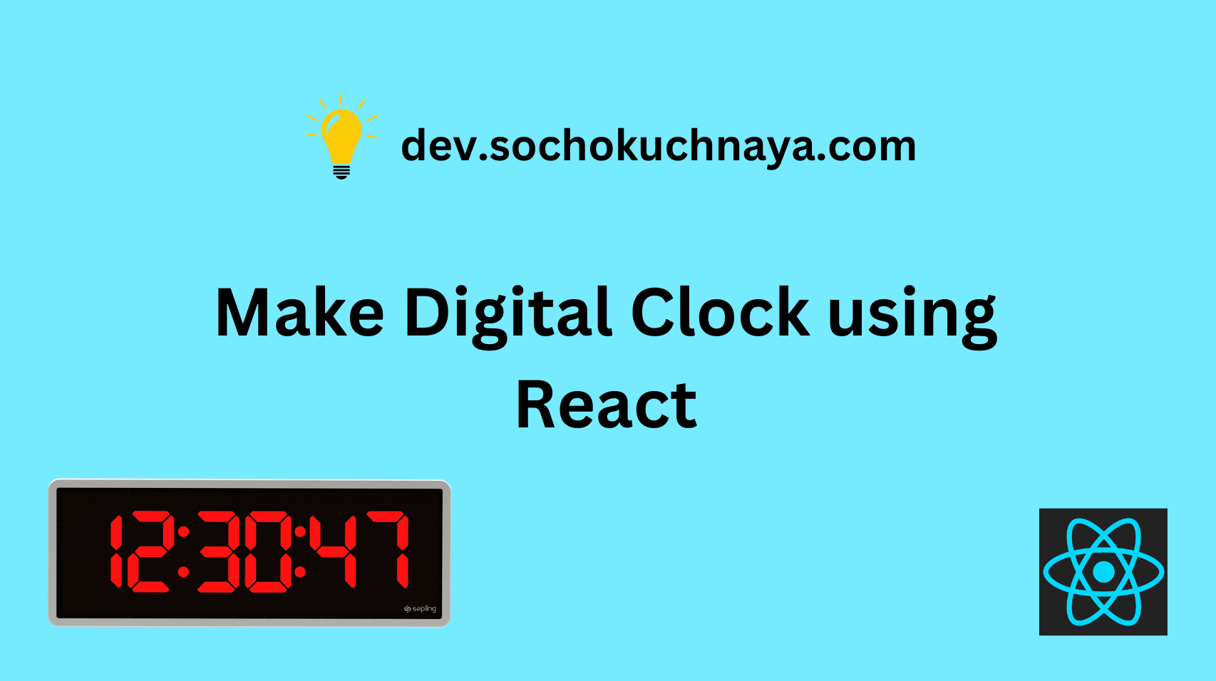 Copy of make digital clock using react