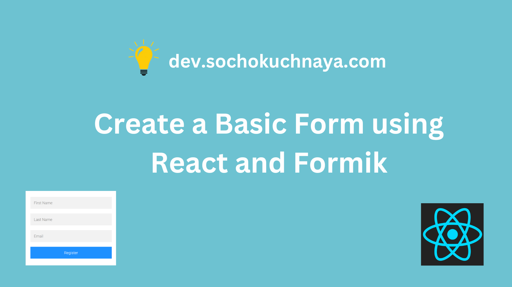 Create a Basic Form using React and Formik