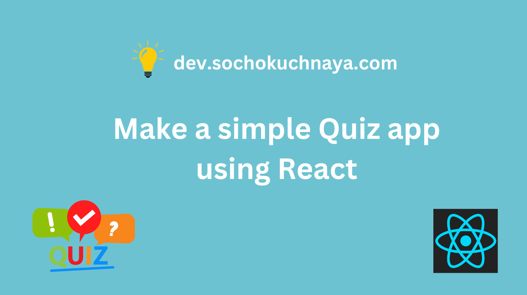 Make a simple Quiz app using React