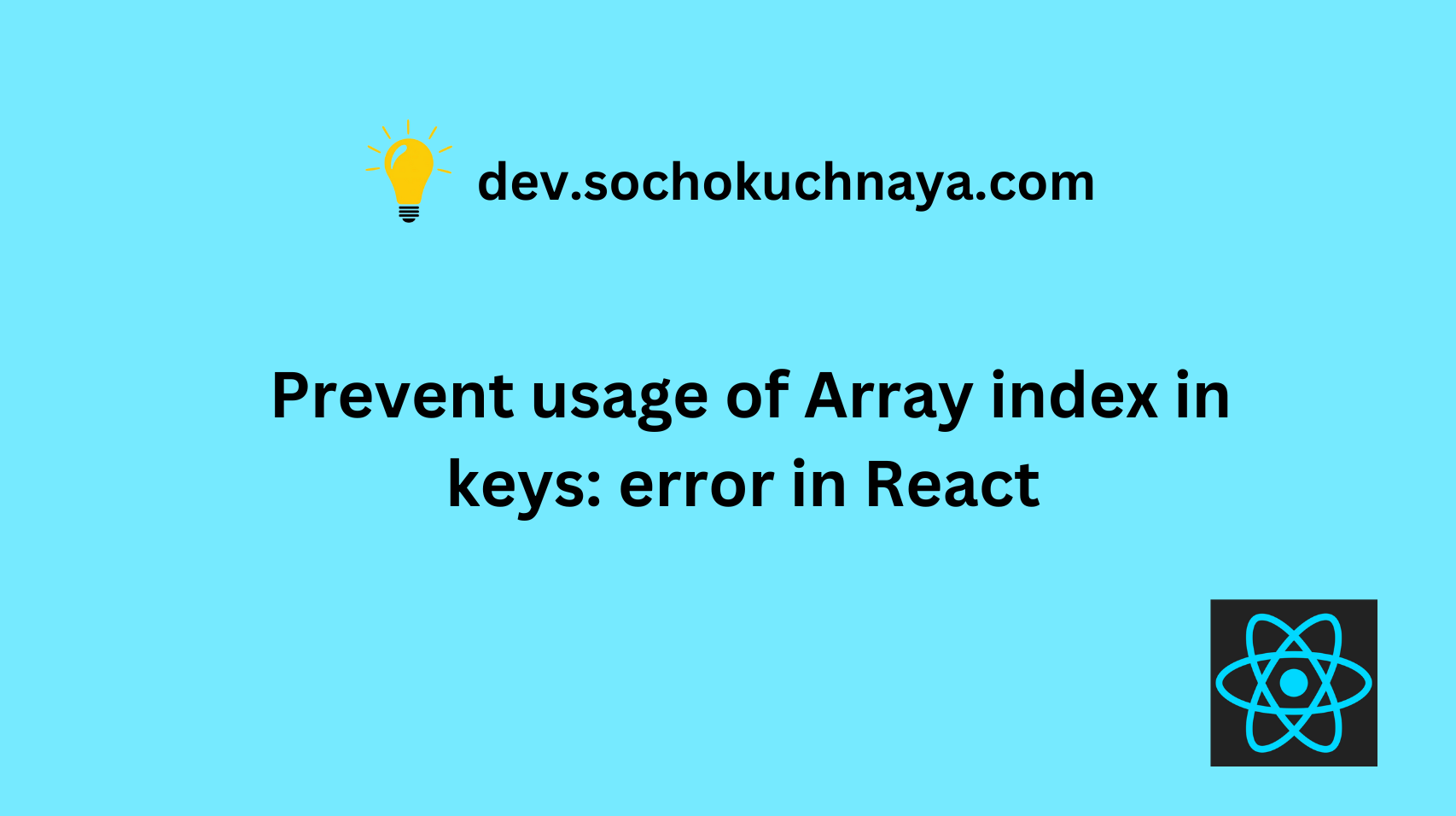 Prevent usage of Array index in keys