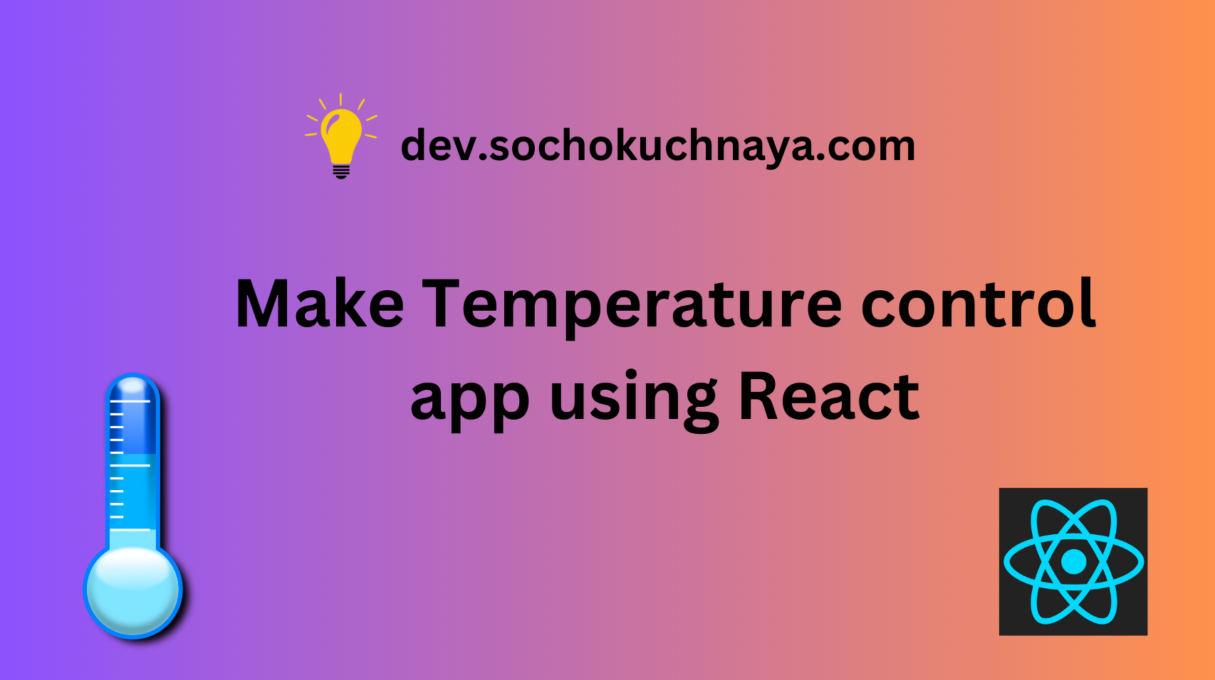 Make Temperature control app using React