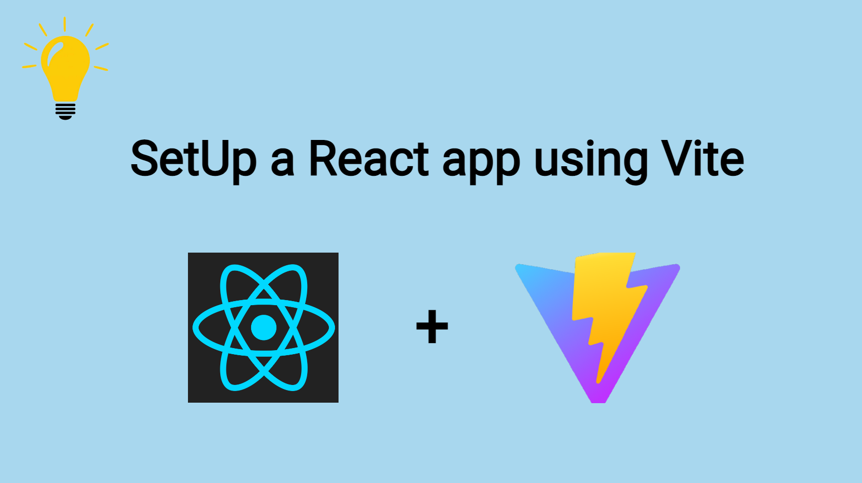 How to setup a react app using vite ?